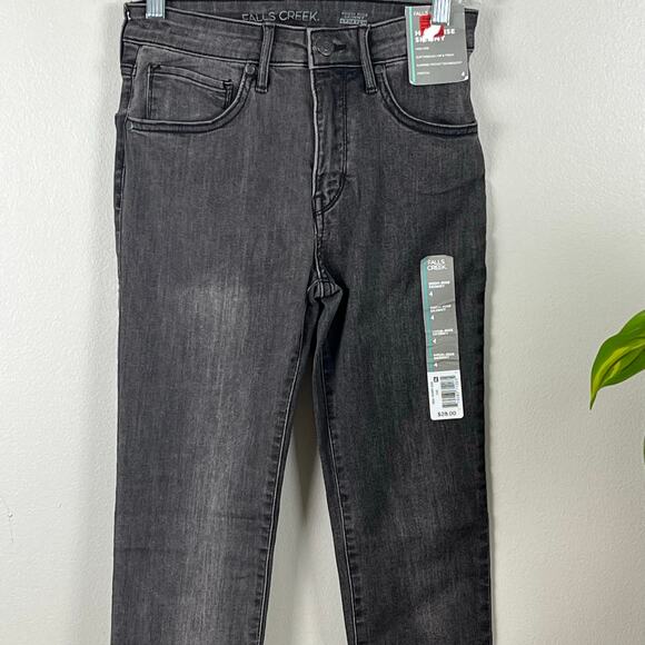 NWT Falls Creek Black Denim High Rise Skinny Stretch Jeans Size 4 - Picture 2 of 10